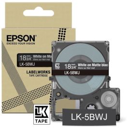 Ruban cassette d'origine Epson C53S672083 / LK-5BWJ - noir, blanc