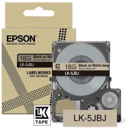 Ruban cassette d'origine Epson C53S672091 / LK-5JBJ - noir, brun clair