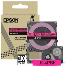 Ruban cassette d'origine Epson C53S672100 / LK-4PBF - noir, rose