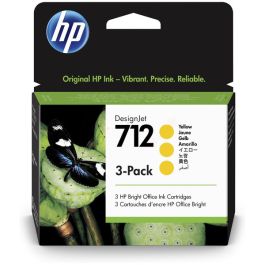 HP cartouche d'origine 3ED79A / 712 - jaune - pack de 3