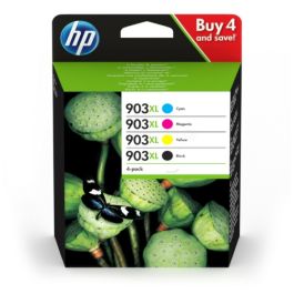 Cartouches d'origines HP 3HZ51AE / 903XL - multipack 4 couleurs : noire, cyan, magenta, jaune