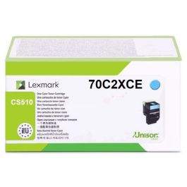 Toner d'origine Lexmark 70C2XCE / 702XC - cyan