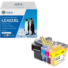Cartouches hauts de gamme compatibles Brother LC422XLVAL - multipack 4 couleurs : noire, cyan, magenta, jaune