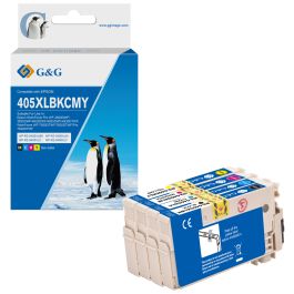 Epson cartouches compatibles hauts de gamme C 13 T 05H64010 / 405 XL - multipack 4 couleurs : noire, cyan, magenta, jaune