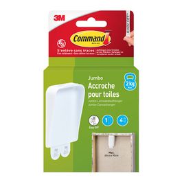 3M Command Accroche pour toiles Jumbo, blanc