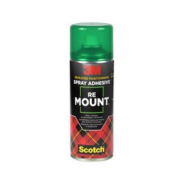 3M Scotch Colle spray RE MOUNT, détachable, 400 ml