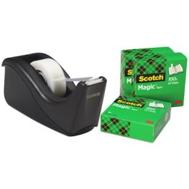 3M Scotch Dévidoir de table C60, garni, promotion, noir