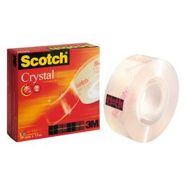 3M Scotch Ruban adhésif Crystal Clear 600, 19 mm x 15 m, 2+1