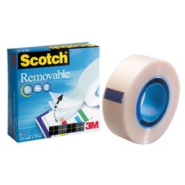 3M Scotch Ruban adhésif Magic 811, amovible, 19 mm x 33 m