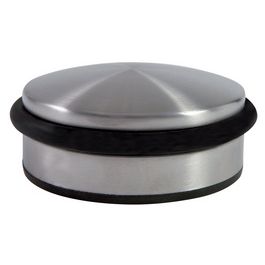 ALBA Butoir de porte, en acier, diamètre: 102 mm, argent