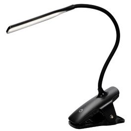 ALBA Lampe de lecture LED rechargeable "LEDCLIP", noir