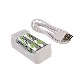 ANSMANN Chargeur de piles Basic II, 2x piles AA 1.300 mAh