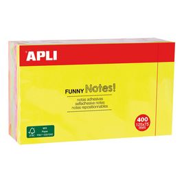 APLI Cube de notes adhésives "FUNNY Notes!", 125 x 75 mm