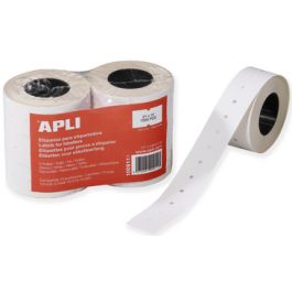 APLI Etiquette pour pince à étiqueter, 21 x 12 mm, blanc