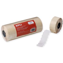 APLI Etiquette pour pince à étiqueter, 26 x 12 mm, blanc