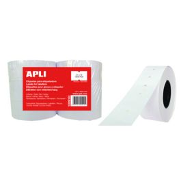 APLI Etiquette pour pince, rectangulaire, blanc, 21 x 12 mm