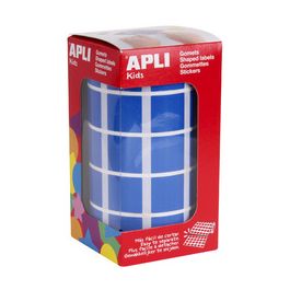 APLI Kids Gommette de couleur "carré", en rouleau, bleu