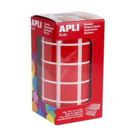 APLI Kids Gommette de couleur "carré", en rouleau, rouge