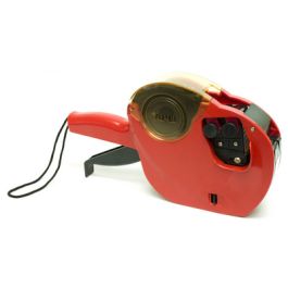 APLI Pince à étiqueter 101419, rouge, 2 lignes