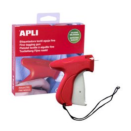 APLI Pistolet textile à aiguille fine, rouge/blanc