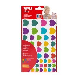 APLI kids Gommettes "Coeur", en sachet