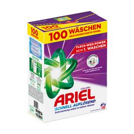 ARIEL Lessive en poudre Color+, 5,03 kg - 100 lavages