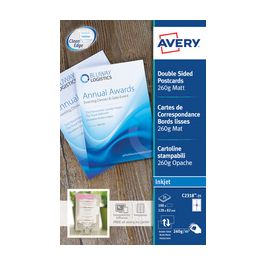 AVERY Cartes de correspondance, 128 x 82 mm