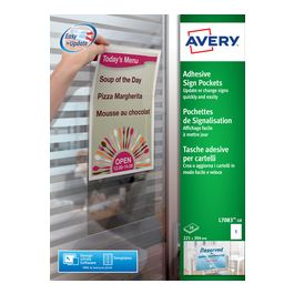 AVERY Pochette adhésive de signalisation, (L)221 x (H)304 mm