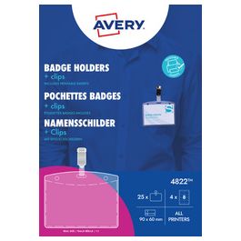 AVERY Porte-badge à pince, 90 x 60 mm