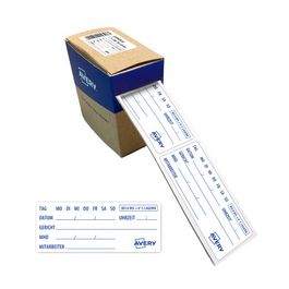 AVERY Proben-Etiketten, mit Tagesfeldern, 98 x 40 mm, weiß