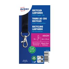 AVERY Tour de cou, en rPET, 440 x 15 mm, vert