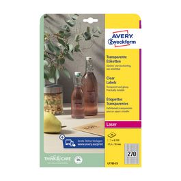 AVERY Zweckform Crystal Clear Etiquette, 210 x 297 mm