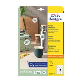 AVERY Zweckform Etiquette, enlevable, diamètre: 60 mm