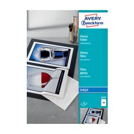 AVERY Zweckform Films pour imprimantes à jet d'encre, A4