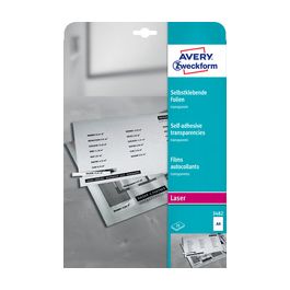 AVERY Zweckform Films transparents pour imprimantes laser,A4