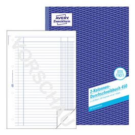 AVERY Zweckform Formularbuch "2 Kolonnen-Durchschreibbuch"