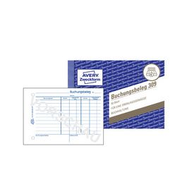 AVERY Zweckform Formularbuch "Buchungsbeleg", A6 quer