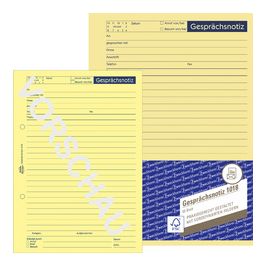 AVERY Zweckform Formularbuch "Gesprächsnotiz", A5, 50 Blatt