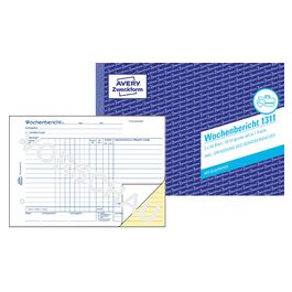 AVERY Zweckform Formularbuch "Wochenbericht", A5 quer
