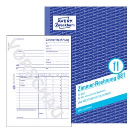 AVERY Zweckform Formularbuch "Zimmer-Rechnung", A5 hoch