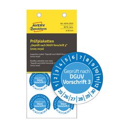 AVERY Zweckform Prüfplaketten "Geprüft nach", 2025-2030