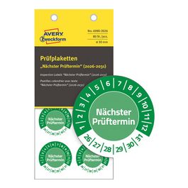 AVERY Zweckform Prüfplaketten "Nächster Prüftermin", 2026-31