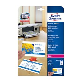 AVERY Zweckform Quick & Clean Cartes de visites, 10 feuilles