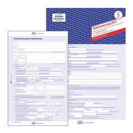 AVERY Zweckform Vordruck "Arbeitsvertrag", A4, für gewerbl. x5