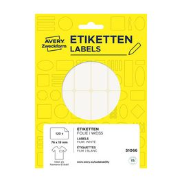 AVERY Zweckform Étiquette de nom, 80x54 mm, enlevable, blanc