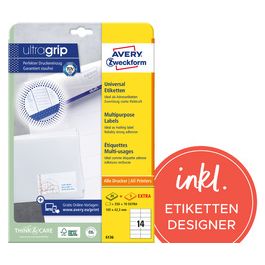 AVERY Zweckform Étiquette universelle, 105 x 57 mm, blanc