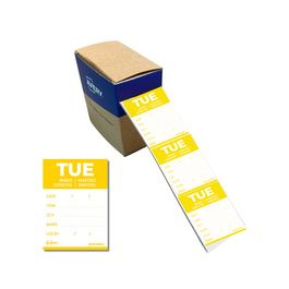 AVERY Étiquette jour TUE, 40 x 56 mm, jaune