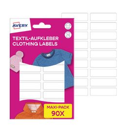 AVERY Étiquette pour textile, 13 x 45 mm, Maxi-Pack, blanc