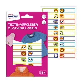 AVERY Étiquette pour textile, 13 x 45 mm, animaux