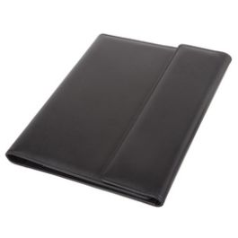 Alassio Classeur à anneaux SALVO, A4, simili cuir, noir